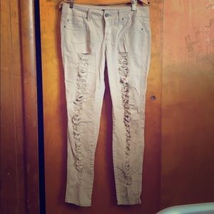 Lovesick by Hot Topic destroyed khakis